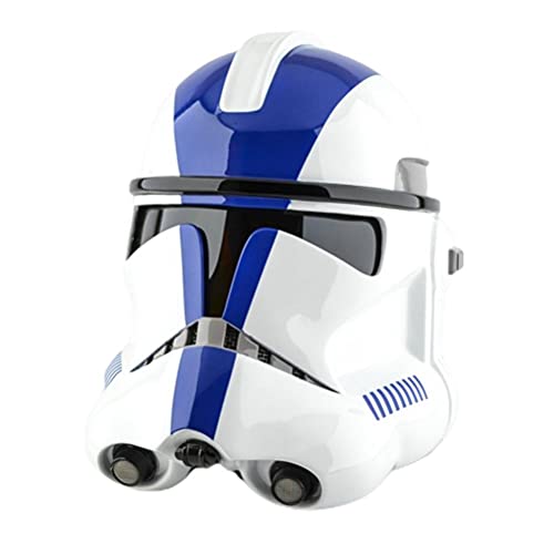 Dan&Dre Star Wars Stormtrooper - Funda para disfraz de tropas de tormentas, máscara de una cara, casco de clon Trooper Imperial Stormtrooper, Halloween, casco de PVC, para disfraz de fiesta