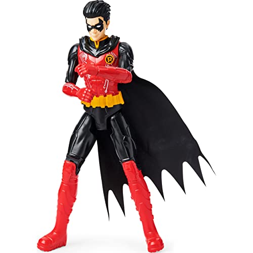 dc comics 30cm Actionfigur-Bat-Tech Batman, Figura de acción de Robin (Traje Rojo/Negro) de 30,5 cm, Juguetes para niños a Partir de 3 años, Color no aplicable. (Spin Master 6062923)