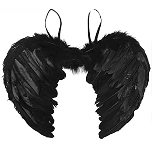 de ángel de plumas para vestir accesorio para fotos para Navidad Halloween fiesta de carnaval disfraz de cosplay talla única para la mayoría de adultos leg avenue alas de ángel de