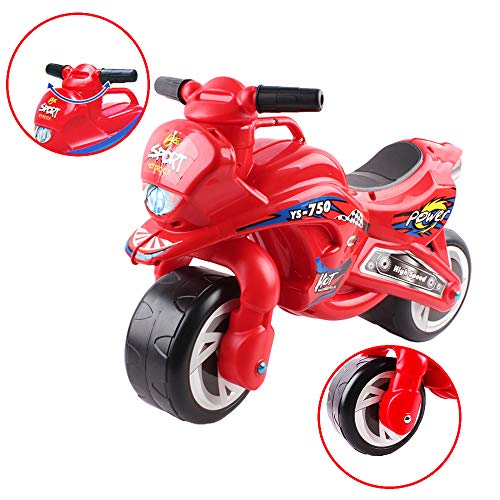 deAO Ride On Balance - Motocicleta para niños con diseño Divertido