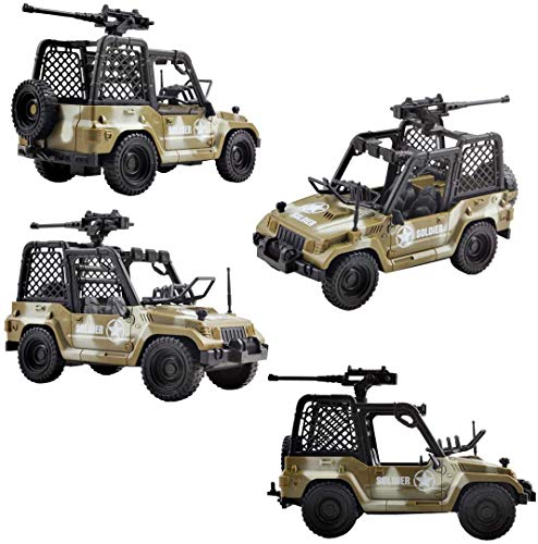 deAO Vehículos de Combate Modelo Die-Cast a Pequeña Escala Figuras Coleccionables Conjunto Playset Fuerzas Armadas y Unidad de Defensa Militar