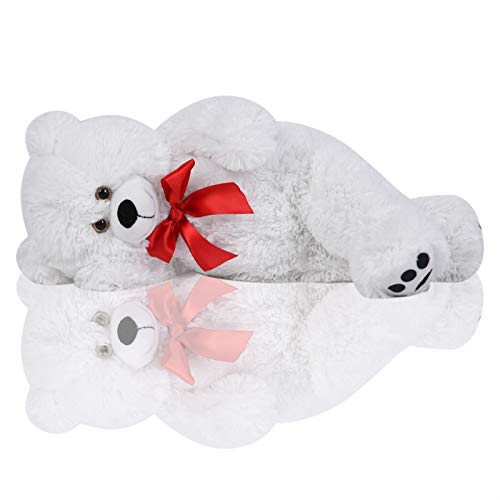 Deuba Oso de Peluche Gigante Blanco L 50 cm Osito Suave y cariñoso para niños y Adultos - Colores realistas