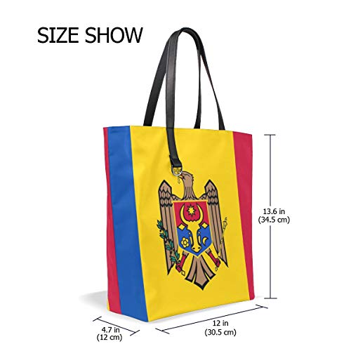 DEZIRO - Bolsas para uso diario con bandera de Moldova