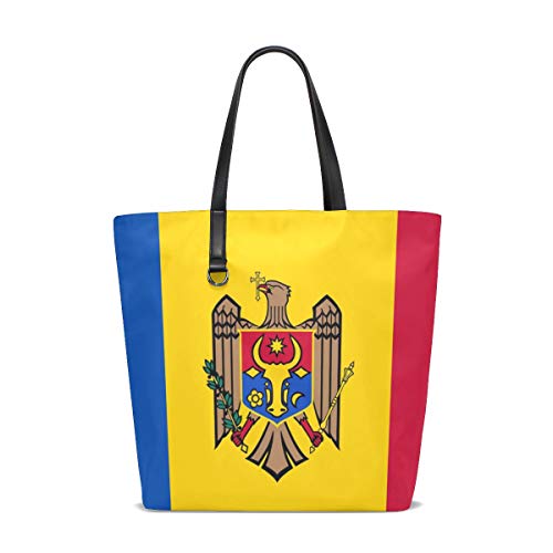 DEZIRO - Bolsas para uso diario con bandera de Moldova