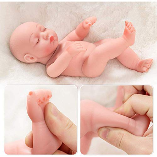 DHWWXDL Muñecas Reborn Muñeca Reborn Muñeca de Aspecto Realista Despierta Suave Silicona Cuerpo Completo Vinilo Muñeca Realista para niños pequeños