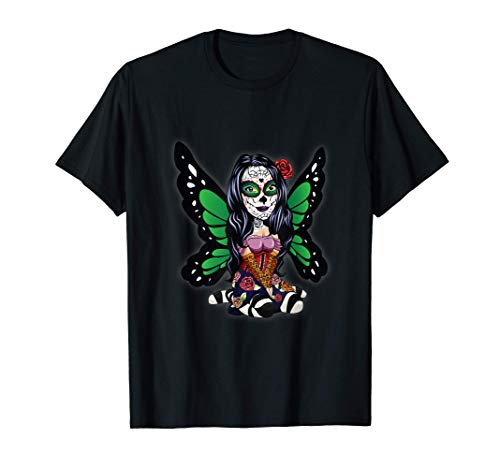 Día de los Muertos La Catrina Day of the Dead Sugar Skull Camiseta