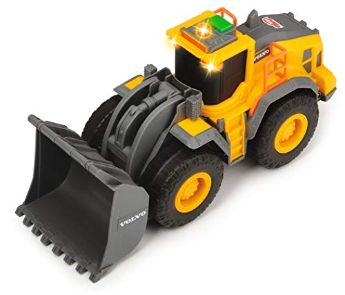 Dickie Toys Volvo Series - Pala Excavadora de Volvo con Luz y Sonido, para Niños a partir de 3 Años - 23 cm