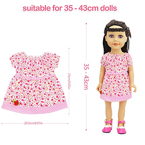 Diealles Shine Ropa de Muñecas para New Born Baby Doll, Ropa de Muñecas para Bebés 35-43 cm (Estilo 4)