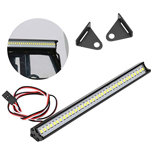 Dilwe Barra de Luz de Techo LED RC, Barra de luz LED de Techo Universal RC Duradera, Fila única 36LED con Interruptor de Control de Canal, Accesorios de Coche RC