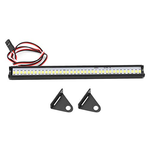 Dilwe Barra de Luz de Techo LED RC, Barra de luz LED de Techo Universal RC Duradera, Fila única 36LED con Interruptor de Control de Canal, Accesorios de Coche RC