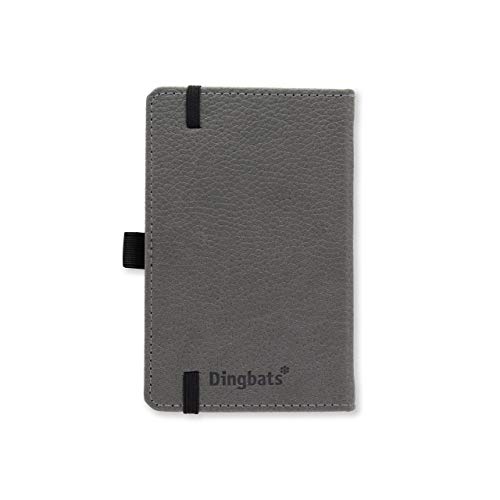 Dingbats A6 Pocket Wildlife Grey Elephant Notebook - Graphed