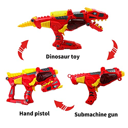 Dinosaurios Juguetes Pistola Animales de Juguete Indominus Rex Juguete con Sonido y Flash,Robot Dinosaurio con Eléctrico Taladro Juguete Construcciones para Niños 2 3 4 5 6 Años