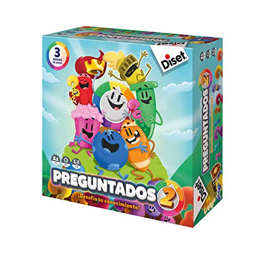 Diset - Preguntados 2 - Juego de mesa familiar a partir de 8 años