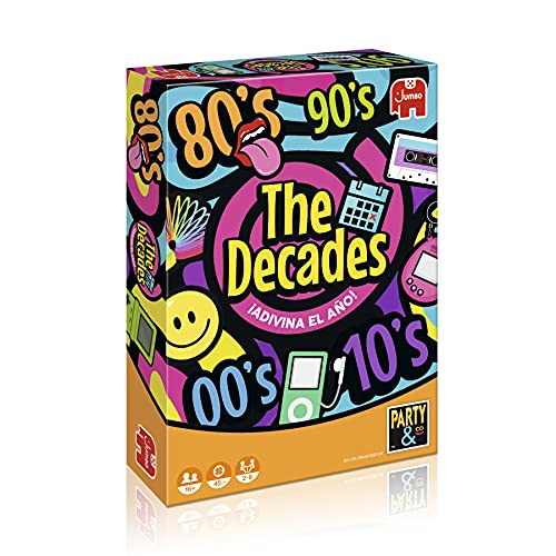 Diset - The Decades, Juego de mesa adulto para fiestas y risas a partir de 8 años