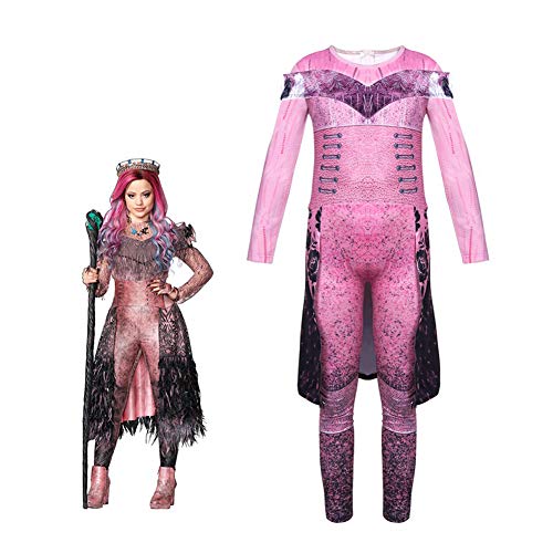 Disfraz de Descendants 3 para niña: Mal | Audrey | Disfraces UMA Deluxe Dress Up Onesies Kids Evie Halloween Cosplay Outfits