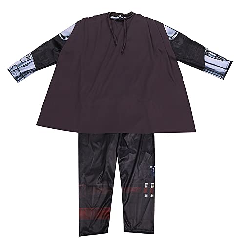 Disfraz de mandaloriano de Halloween para niños, película de Star Wars Cosplay para fiestas de disfraces (M)