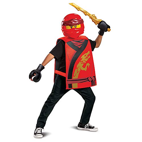 Disguise 100379 Kai Ninjago - Disfraz para niños, color rojo, talla única