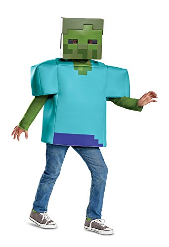 Disguise 67678K Minecraft Zombie Disfraz clásico, verde, 7-8 años de edad