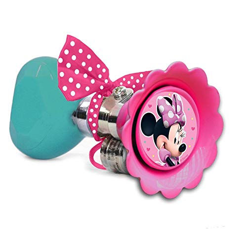 Disney - Claxon de bicicleta para niña, diseño de Minnie Mouse, multicolor, circunferencia 6,5 cm, longitud 14 cm