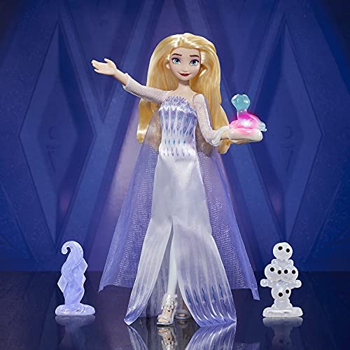 Disney Frozen 2 Amigos parlantes, Elsa con más de 20 Sonidos y Frases, Accesorios de muñeca de Moda, Juguete para niños de 3 años en adelante, Multicolor (Hasbro 5010993854073)