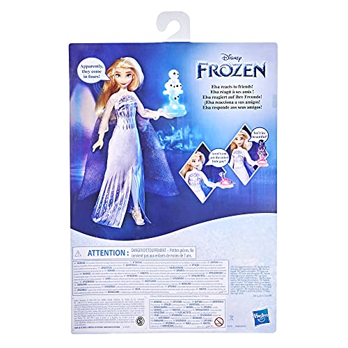 Disney Frozen 2 Amigos parlantes, Elsa con más de 20 Sonidos y Frases, Accesorios de muñeca de Moda, Juguete para niños de 3 años en adelante, Multicolor (Hasbro 5010993854073)