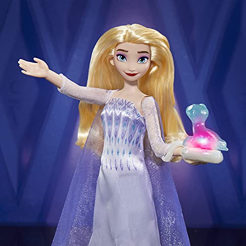 Disney Frozen 2 Amigos parlantes, Elsa con más de 20 Sonidos y Frases, Accesorios de muñeca de Moda, Juguete para niños de 3 años en adelante, Multicolor (Hasbro 5010993854073)