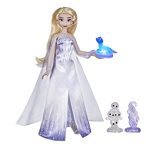 Disney Frozen 2 Amigos parlantes, Elsa con más de 20 Sonidos y Frases, Accesorios de muñeca de Moda, Juguete para niños de 3 años en adelante, Multicolor (Hasbro 5010993854073)