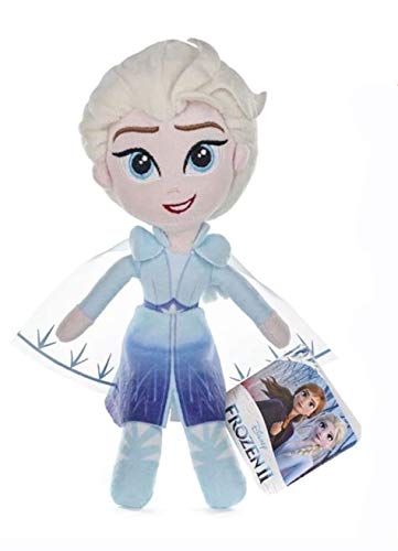 Disney Frozen 2 - Juego de 4 juguetes de peluche súper suaves de 20 cm - Anna, Elsa, Olaf y Sven