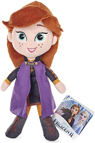 Disney Frozen 2 - Juego de 4 juguetes de peluche súper suaves de 20 cm - Anna, Elsa, Olaf y Sven