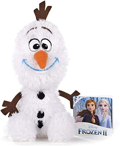 Disney Frozen 2 - Juego de 4 juguetes de peluche súper suaves de 20 cm - Anna, Elsa, Olaf y Sven