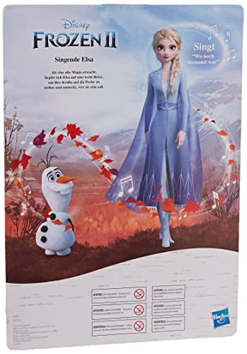 Disney Frozen Muñeca Elsa con música en Vestido Azul de Disney Frozen 2, Juguete para niños a Partir de 3 años