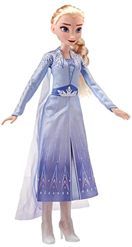 Disney Frozen Muñeca Elsa con música en Vestido Azul de Disney Frozen 2, Juguete para niños a Partir de 3 años