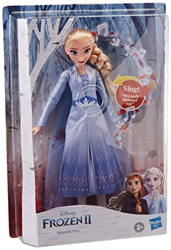 Disney Frozen Muñeca Elsa con música en Vestido Azul de Disney Frozen 2, Juguete para niños a Partir de 3 años