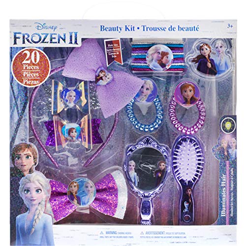 Disney Frozen - Townley Girl Esmalte de uñas, brillo de labios y espejo de secado rápido natural, no tóxico, peel-off, natural, seguro, para niños, niñas, de 3 años o más (16 piezas)