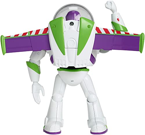 Disney GGB24 Pixar Toy Story 4 Blast-Off Buzz Lightyear Figura con Luces, Frases y Sonidos para Juego de acción auténtico, Escala Inspirada en la película, Multicolor