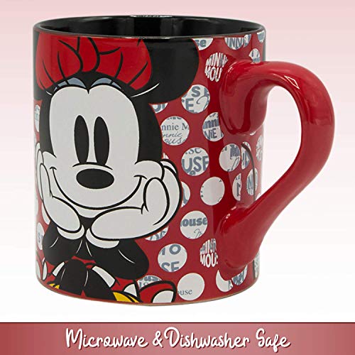 Disney Minnie Mouse Rock The Dots 14oz Ceramic Coffee Mug