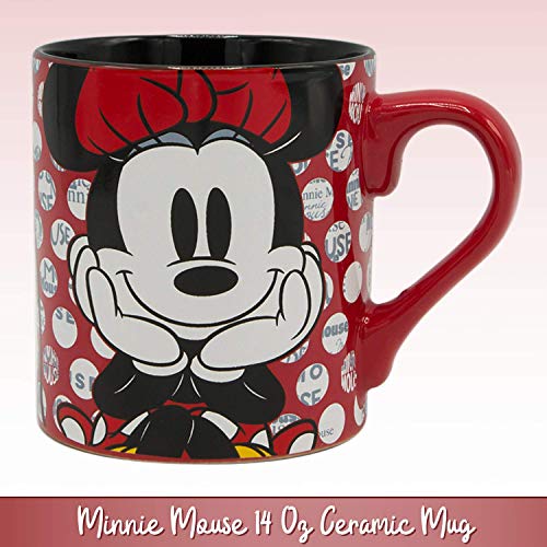 Disney Minnie Mouse Rock The Dots 14oz Ceramic Coffee Mug