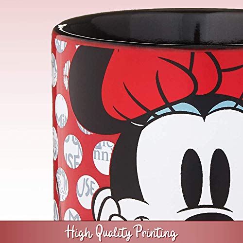 Disney Minnie Mouse Rock The Dots 14oz Ceramic Coffee Mug