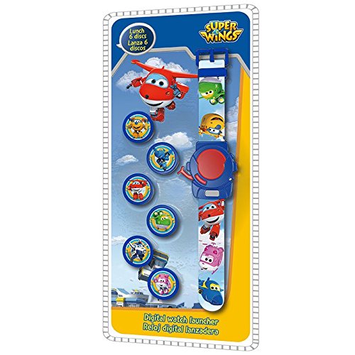 Disney - Reloj Digital con 6 Discos, diseño de Super Wings