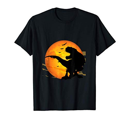 Divertido disfraz de Halloween T-Rex y regalo de calabaza Camiseta