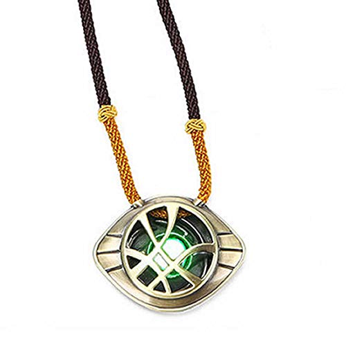 Doctor extraño Eye of Agamotto Collar Ojo de Agamotto Colgante con Luz Nocturna Cosplay Accesorios Coleccion