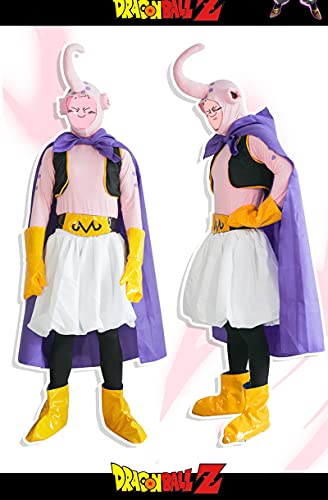 Dragon Ball Majin Buu Disfraz de Cosplay Trajes de uniforme de anime para exhibición de Anime L Rosa