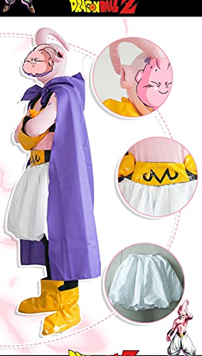 Dragon Ball Majin Buu Disfraz de Cosplay Trajes de uniforme de anime para exhibición de Anime L Rosa