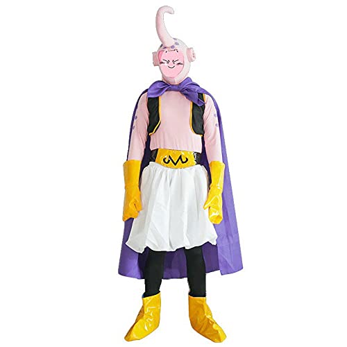 Dragon Ball Majin Buu Disfraz de Cosplay Trajes de uniforme de anime para exhibición de Anime L Rosa