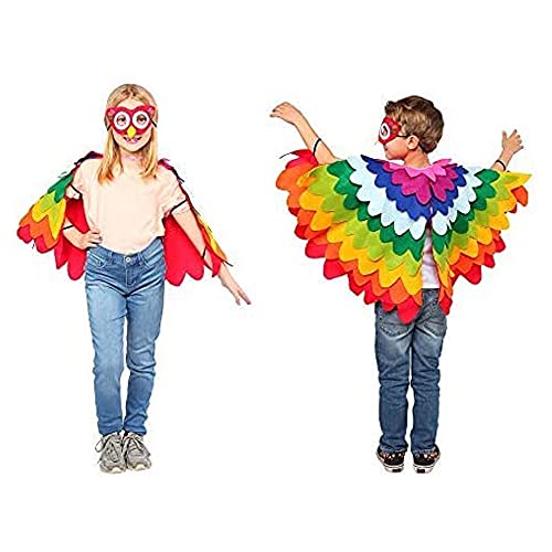 Dress Up America Disfraz de loro unisex para niños - Disfraz de loro volador lindo y divertido para niños