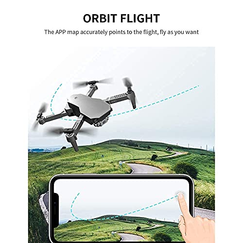 Drone de doble lente Posicionamiento de flujo óptico Rc Quadcopter, modo sin cabeza de retención de altitud con cámara 4k Hd, drones Fpv plegables Wifi Video en vivo Volteos 3D Easy Fly Steady to Lea