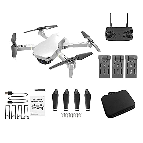 Drone de doble lente Posicionamiento de flujo óptico Rc Quadcopter, modo sin cabeza de retención de altitud con cámara 4k Hd, drones Fpv plegables Wifi Video en vivo Volteos 3D Easy Fly Steady to Lea