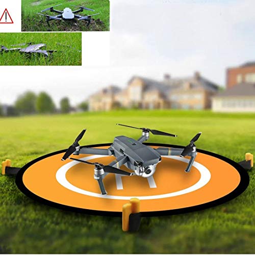 Drone Landing Pad,Almohadilla de Aterrizaje para UAV Plegables Portátiles Impermeable Pads de Aterrizaje para Helicópteros RC Drones 3DR Solo Drone DJI Mavic Pro Antel Robotic X-star 55CM