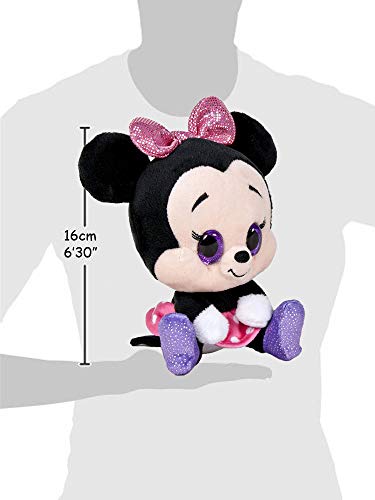 Dsney Famosa Softies - Pack de 2 Peluches Mickey y Minnie Glitzies 6'29"/16cm Calidad Super Soft 760015551