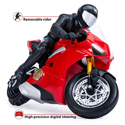 Ducati Panigale V4 S Upriser - Moto teledirigida a Escala 1:6, Alcance 20 km/h